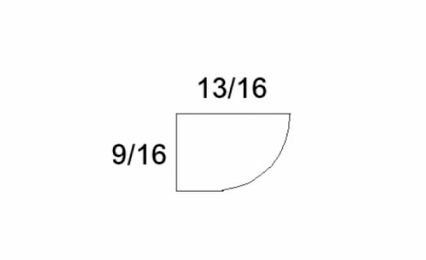 Verona Pure Blanc SHM8: Shoe Molding: RTA Kitchen Cabinets