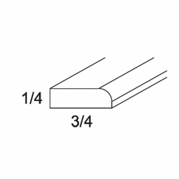 Verona Pure Blanc SM8: Scribe Molding: RTA Kitchen Cabinets