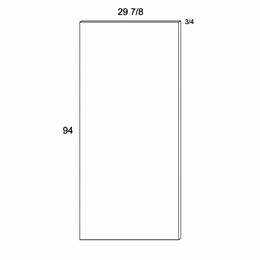Verona Pure Blanc TEP3096: Panel: RTA Kitchen Cabinets