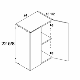 Verona Pure Blanc W2423: 13.5" Deep Wall Cabinet: RTA Kitchen Cabinets