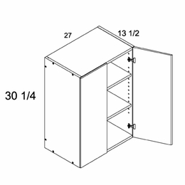 Verona Pure Blanc W2730: 30" High  Wall Cabinet: RTA Kitchen Cabinets