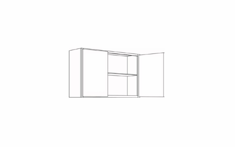 Versailles White 3024X24: 24" Deep Wall Cabinet: Pre-Assembled Kitchen Cabinets