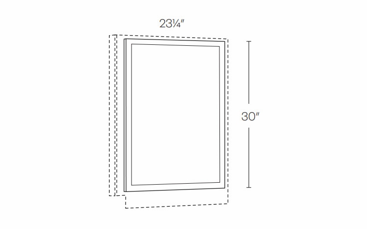 Versailles White BDE24: Base Decorative End: Pre-Assembled Kitchen Cabinets