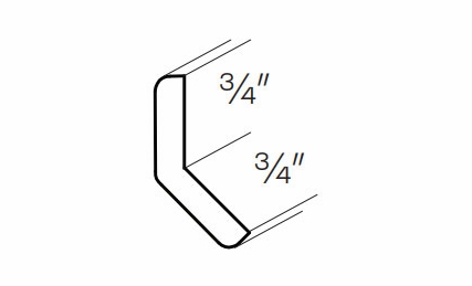 Versailles White OCM135: Outside Corner Molding: Pre-Assembled Kitchen Cabinets