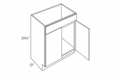 Versailles White V24: Vanity Base Cabinet: Pre-Assembled Kitchen Cabinets