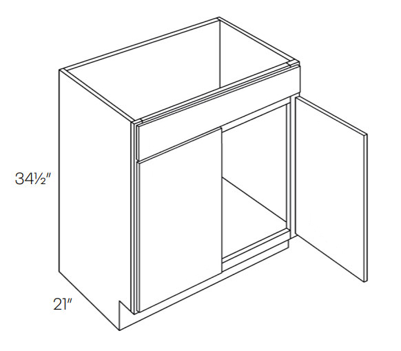 Versailles White V36 Vanity Base PreAssembled Kitchen