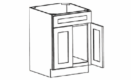 VS24-Shaker Grey Vanities