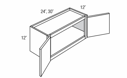 W2412B: Wall Bridge Cabinet: Quincy Espresso RTA Kitchen Cabinet