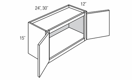 W2415B: Wall Bridge Cabinet: Essex RTA Kitchen Cabinet
