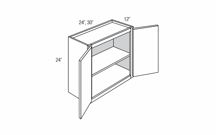 W2424B: Wall Bridge Cabinet: Quincy Espresso RTA Kitchen Cabinet