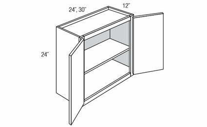 W2424B: Wall Bridge Cabinet: Quincy Espresso RTA Kitchen Cabinet