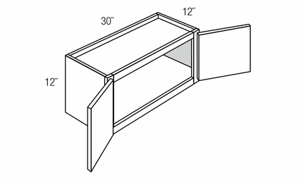 W3012B: Wall Bridge Cabinet: Essex RTA Kitchen Cabinet