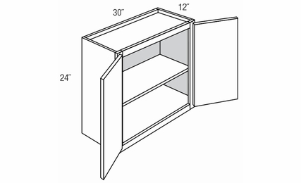 W3024B: Wall Bridge Cabinet: Essex Castle RTA Kitchen Cabinet