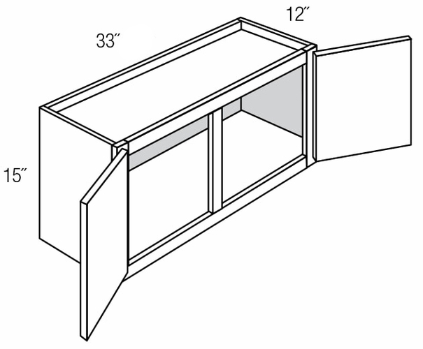 W3315 Wall Bridge Yarmouth Raised RTA Kitchen