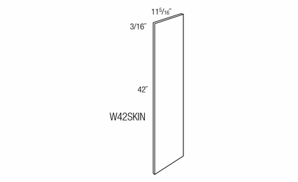 W42SKIN: Wall Skin: Essex RTA Kitchen Cabinet