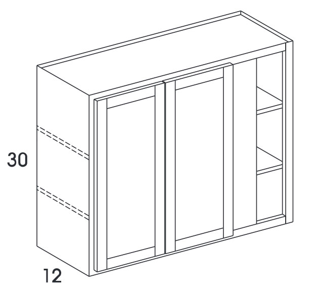 York Grey Stain Blind Corner Wall