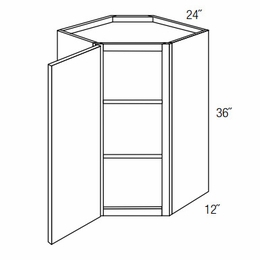 WDC2436: Wall Diagonal Corner Cabinet: Dover Norwich RTA Kitchen Cabinet
