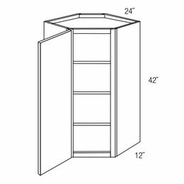 WDC2442: Wall Diagonal Corner Cabinet: Dover Norwich RTA Kitchen Cabinet