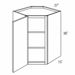 WDC2736: Wall Diagonal Corner Cabinet: Dover Norwich RTA Kitchen Cabinet
