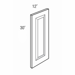 WDEC30: Finished Decorative End Panel: Dover Norwich RTA Kitchen Cabinet