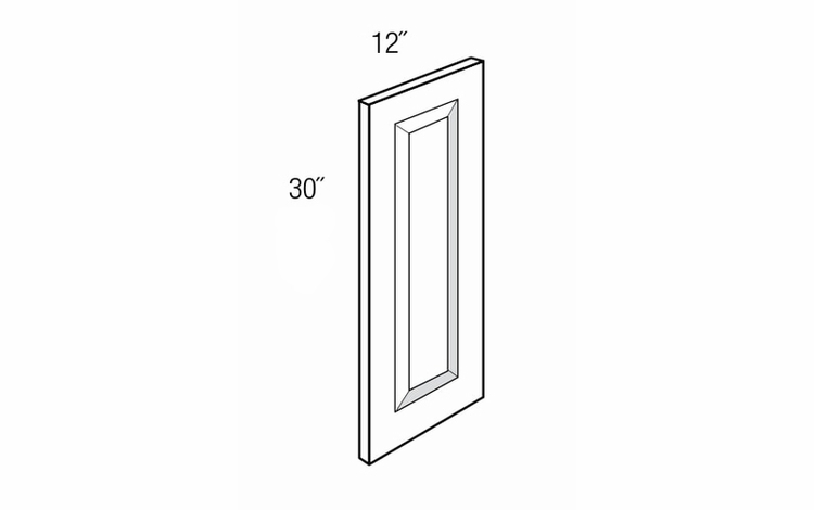 WDEC30: Finished Decorative End Panel: Yarmouth Slab RTA Kitchen Cabinet