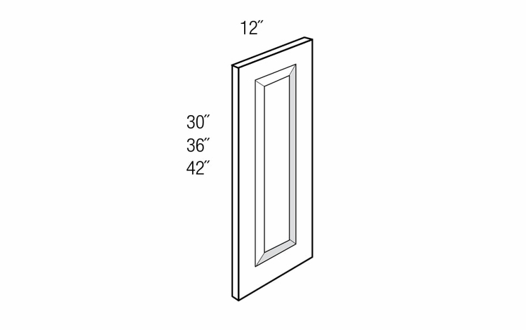 WDEC36: Finished Decorative End Panel: Dover RTA Kitchen Cabinet