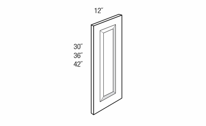 WDEC42: Finished Decorative End Panel: Essex RTA Kitchen Cabinet