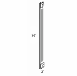 WF336F: Wall And Base Fluted Filler: Essex Norwich RTA Kitchen Cabinet