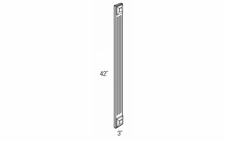 WF342F: Wall And Base Fluted Filler: Dover Castle RTA Kitchen Cabinet