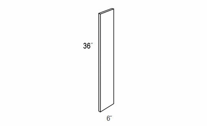 WF636: Wall And Base Filler: Amesbury Mist RTA Kitchen Cabinet