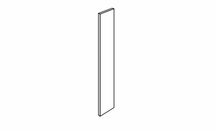 WF642: Wall And Base Filler: Upton Brown RTA Kitchen Cabinet