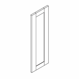 White Oak Shaker MWEP1236: Matching Wall End Panel: RTA Kitchen Cabinets