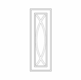 White Oak Shaker WD1542GD: Wall Decoration Glass Door: RTA Kitchen Cabinets