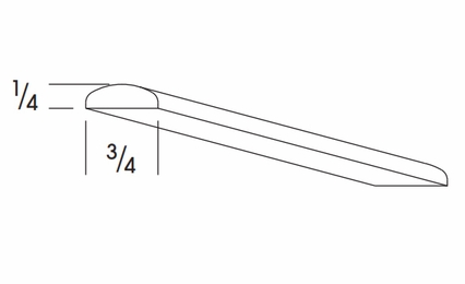 Wolf York White Paint MBAT: Batten Molding: Assembled Kitchen Cabinets