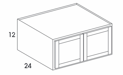 Wolf York White Paint RW3312: Refrigerator Wall Cabinet: Assembled Kitchen Cabinets