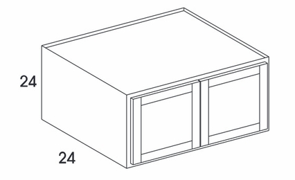 Wolf York White Paint RW3324: Refrigerator Wall Cabinet: Assembled Kitchen Cabinets