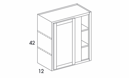 Wolf York White Paint WC3042: Wall Corner Cabinet: Assembled Kitchen Cabinets