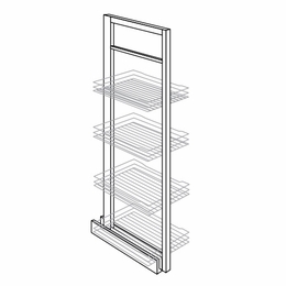 WP18PULL: Pantry Pull-Out: Dover Castle RTA Kitchen Cabinet