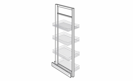 WP18PULL: Pantry Pull-Out: Dover Norwich RTA Kitchen Cabinet