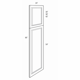 WPDEC90: Tall Decorative End Panel: Dover Norwich RTA Kitchen Cabinet