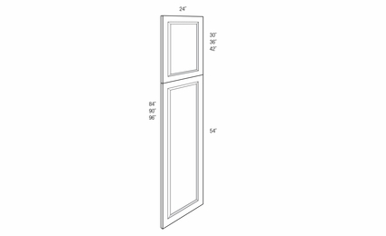 WPDEC96: Tall Decorative End Panel: Essex RTA Kitchen Cabinet