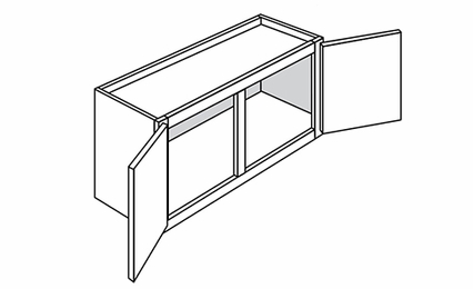 yarmouth Double Door Bridge Wall Cabinets