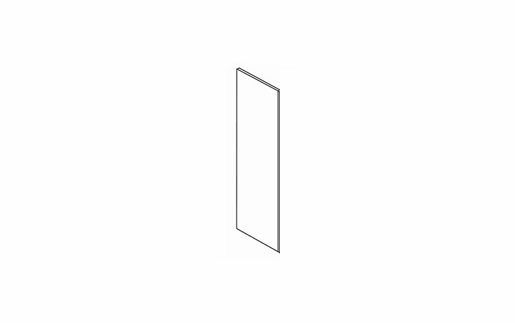 York Grey Stain 3/4REFP24: Finished Refrigerator Panel: Assembled Kitchen Cabinets