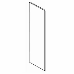 York Grey Stain 3/4REFP24: Finished Refrigerator Panel: Assembled Kitchen Cabinets