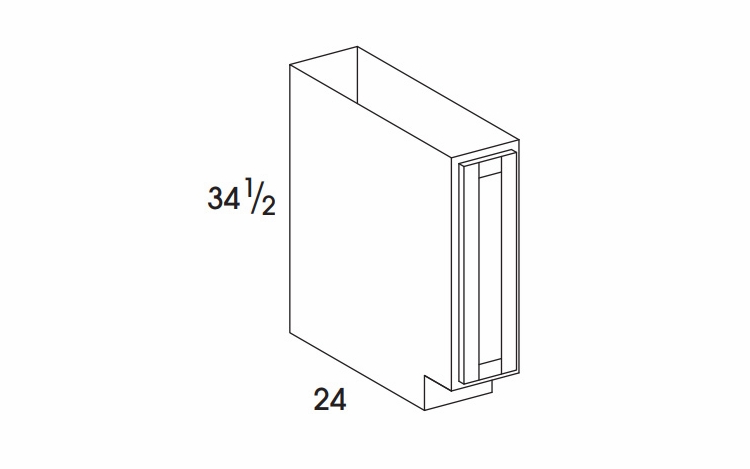 York Grey Stain B09FH: Base Cabinet: Assembled Kitchen Cabinets