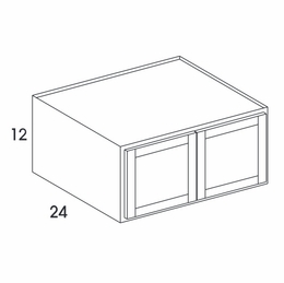 York Grey Stain RW3312: Refrigerator Wall Cabinet: Assembled Kitchen Cabinets