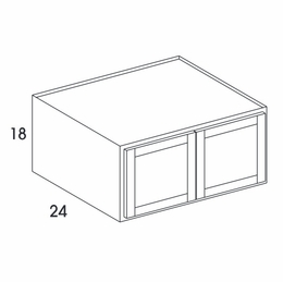 York Grey Stain RW3318: Refrigerator Wall Cabinet: Assembled Kitchen Cabinets