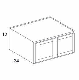 York Grey Stain RW3612: Refrigerator Wall Cabinet: Assembled Kitchen Cabinets
