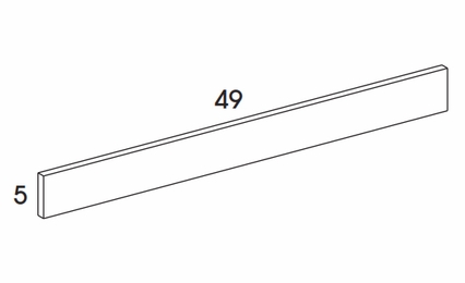 York Grey Stain V549ST: Straight Valance: Assembled Kitchen Cabinets