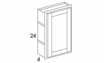 York Grey Stain WMC1524: Medicine Cabinet: Assembled Kitchen Cabinetss